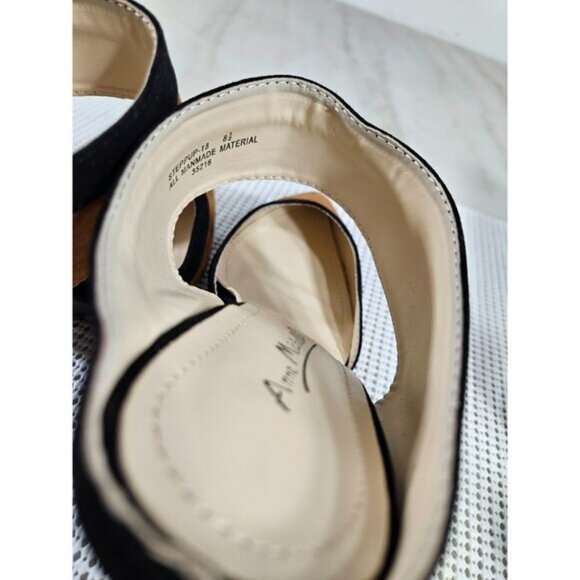 Anne Michelle Women's Brown Pointy Toe Instep Strap Solid  Heels Size 8.5 - Picture 7 of 9